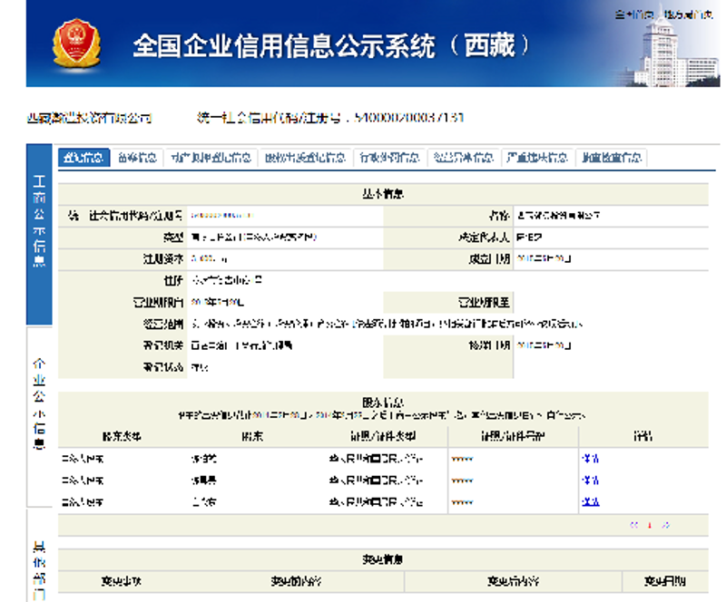 西藏工商注册